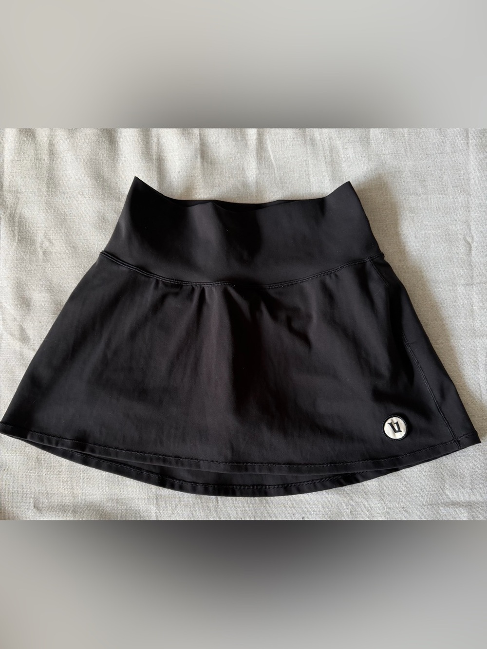 Vuori Tennis Skirt XS Black Athletic Skort Activewear Running Golf